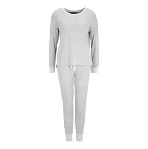 Lauren Ralph Lauren Pyžamo  šedý melír / bílá
