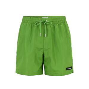 Calvin Klein Underwear Plavecké šortky  zelená / černá / bílá