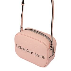 Calvin Klein Jeans Taška přes rameno  starorůžová / černá