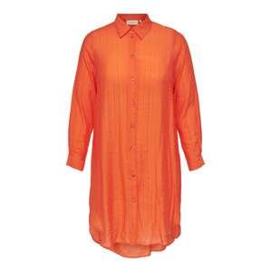 ONLY Carmakoma Košilové šaty 'Vanda'  oranžová