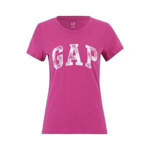 Gap Petite Tričko  fuchsiová / offwhite