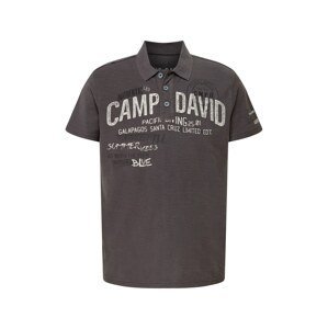 CAMP DAVID Tričko  antracitová / světle šedá