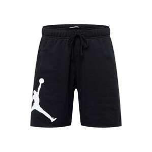 Jordan Sportovní kalhoty  černá / bílá