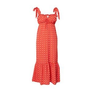 River Island Letní šaty 'MOLLY'  červená / bílá
