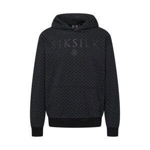 SikSilk Mikina  černá / tmavě šedá