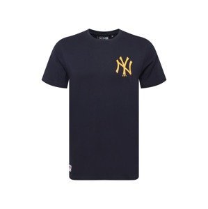 NEW ERA Tričko 'New York Yankees'  noční modrá / oranžová / žlutá