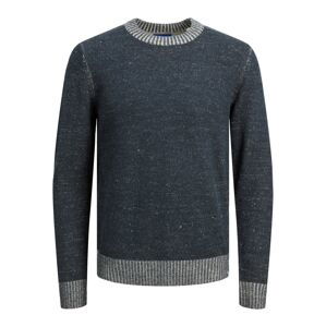 JACK & JONES Svetr 'WILLOW'  námořnická modř / světle šedá