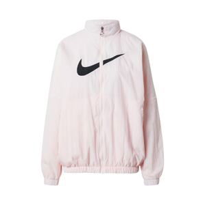 Nike Sportswear Přechodná bunda  pastelově růžová / černá