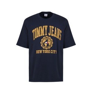 Tommy Jeans Plus Tričko  noční modrá / šafrán / červená / bílá