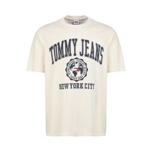 Tommy Jeans Plus Tričko  kobaltová modř / červená / bílá / barva bílé vlny