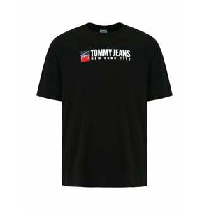 Tommy Jeans Plus Tričko  námořnická modř / červená / černá / bílá