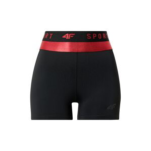 4F Sportovní kalhoty  červená / černá