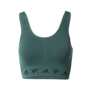 ADIDAS PERFORMANCE Sportovní podprsenka  zelená / černá