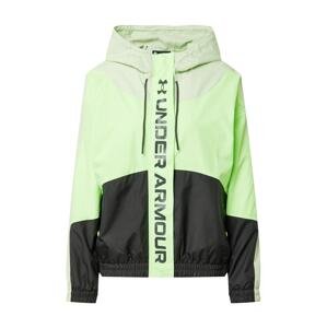 UNDER ARMOUR Sportovní bunda  pastelově zelená / světle zelená / černá