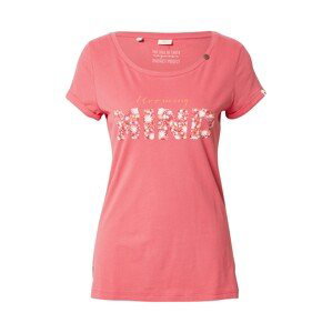 Ragwear Tričko 'FLORAH'  světle růžová / mix barev