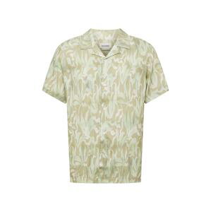WEEKDAY Košile  khaki / béžová / pastelově zelená