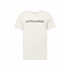 JACK & JONES Tričko 'ACCOUNT'  světle šedá / černá / bílá