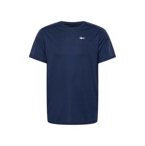 Reebok Sport Funkční tričko  noční modrá / bílá