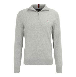 TOMMY HILFIGER Svetr  marine modrá / světle šedá / červená / bílá