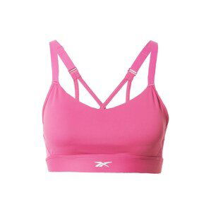 Reebok Sport Sportovní podprsenka  pink / bílá