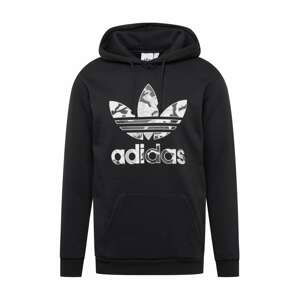 ADIDAS ORIGINALS Mikina  černá / šedá / bílá