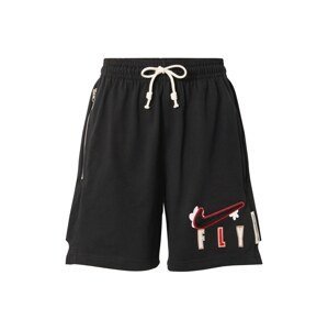 NIKE Sportovní kalhoty  světle béžová / ohnivá červená / černá / bílá