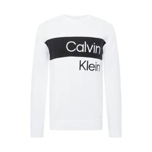 Calvin Klein Jeans Svetr  černá / bílá