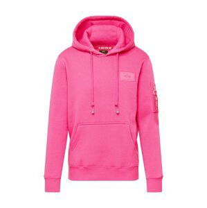 ALPHA INDUSTRIES Mikina  magenta / černá