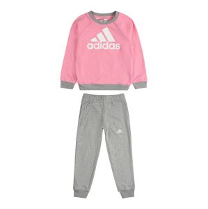 ADIDAS SPORTSWEAR Tepláková souprava  šedý melír / světle růžová / bílá