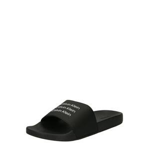Calvin Klein Pantofle 'ALBERT'  černá / bílá