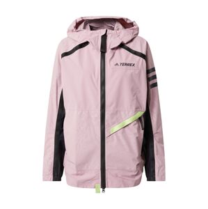 ADIDAS TERREX Outdoorová bunda 'Utilitas' světle zelená / šeříková / černá