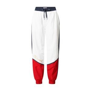 Tommy Jeans Kalhoty  marine modrá / žlutá / červená / bílá