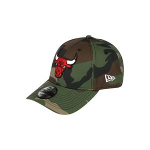 NEW ERA Kšiltovka 'NBA'  černá / hnědá / khaki / červená