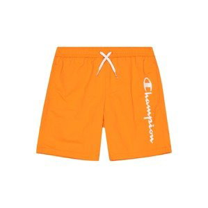 Champion Authentic Athletic Apparel Plavecké šortky  oranžová / bílá