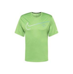 NIKE Funkční tričko 'Miler'  modrá / zelená / bílá