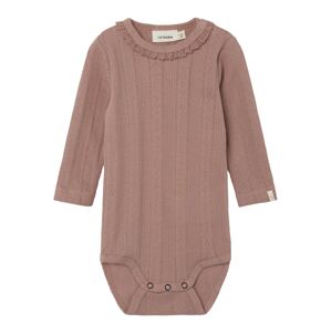 Lil ' Atelier Kids Dupačky/body 'Safran'  hnědá / růže / bílá