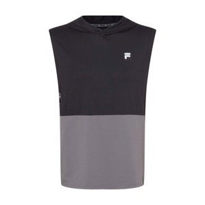 FILA Funkční tričko  šedá / černá / bílá