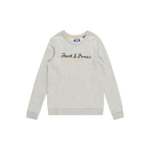 Jack & Jones Junior Mikina  tmavě modrá / žlutá / šedá