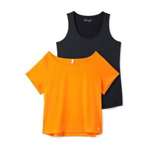 SHEEGO Tričko  oranžová / černá