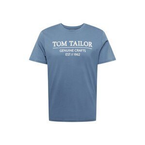 TOM TAILOR Tričko  kouřově modrá / bílá