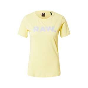 G-Star RAW Tričko  žlutá / světle šedá