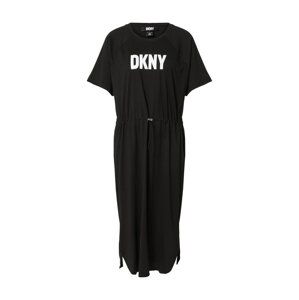 DKNY Šaty  černá / bílá