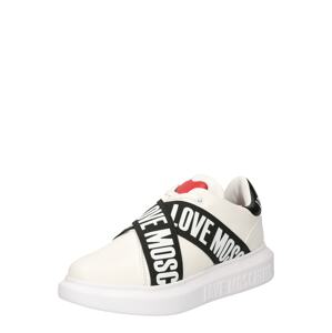 Love Moschino Slip on boty  červená / černá / bílá