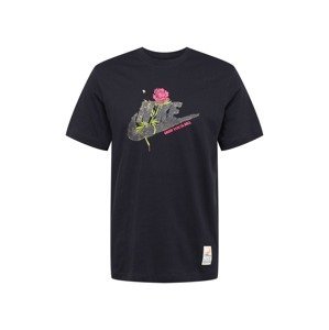 Nike Sportswear Tričko  antracitová / světle zelená / pink / černá
