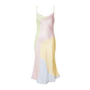 Olivia Rubin Koktejlové šaty 'AUBREY'  světlemodrá / světle žlutá / světle zelená / šeříková