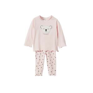 MANGO KIDS Pyžamo  pink / černá