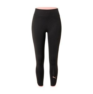 PUMA Sportovní kalhoty  černá / růžová
