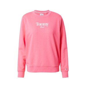 Tommy Jeans Mikina  pink / bílá