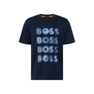 BOSS Orange Tričko 'Teetrury'  námořnická modř / nebeská modř