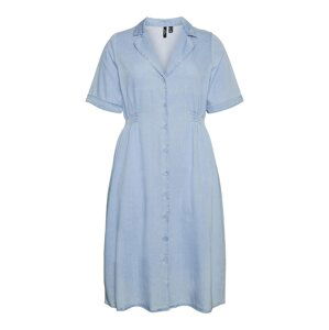 Vero Moda Curve Košilové šaty 'Lindsey'  modrá džínovina